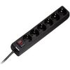 Hama, 1.4 m, 6 sockets, black - Power strip Strāvas pagarinātāji