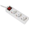 Hama, 3 m, 3 sockets, white - Power strip Strāvas pagarinātāji