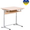 Galds skolniekam NOWY STYL E-172/1 ALU 1-vietīgs Biroja galdi