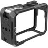 Metal protective case with a Puluz cold shoe mount for the DJI Osmo Action 6 Sporta kameru aksesuāri