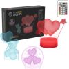 Manta SNL115RGB LED lamp Light decoration Heart RGB 3D Jaunumi, Bērnu preces