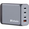 VERBATIM Charger GNC-240 GaN with 4 Port Telefonu lādētāji 220v