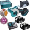 Makita MAKITA PRZECINARKA TARCZ. 76mm 18V DMC300RTJ 2x5,0Ah Jaunumi -Dārzam