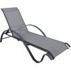 Deck chair BOSTON light grey Dārza krēsli