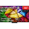 LG 4K evo AI Mini RGB TV 86MRGB87B3B 86 Smart TV webOS UHD Black Televizori