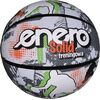 Basketbola bumba Enero Solid R.7 pelēki balta Basketbolam