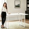 Maclean Folding Desk/Table, White, Mobile, 100x73 cm, max. 50 kg, Corner, L-Shaped, MC-126 L/W Новинки Для дома и сада 