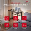 Maclean Folding Desk, Black, Mobile, 100x65 cm, max. 50 kg, Corner, L-Shaped, MC-1250 L/B Новинки Для дома и сада 