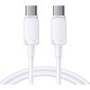 Joyroom Type-C - Type-C Cable Multi-Color Series Cable A14 Кабель для зарядки 60W 480mb/s 1.2m / белый Дата USB-кабели