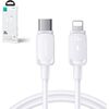 Joyroom Type-C - Lightning Cable Multi-Color Series Cable A14 Кабель для зарядки 30W 480mb/s 1.2m / белый Дата USB-кабели