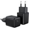 Joyroom Travel Charger Mini Type-C PPS PD Tīkla lādētājs 25W EU / melns Telefonu lādētāji 220v