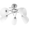 Activejet Classic chandelier pendant ceiling lamp NIKITA nickel 5xE27 for living room Modernās lampas