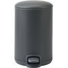 Aquanova atkritumu tvertne ar pedāli Kaz, 3l, dark grey Мусорные контейнеры