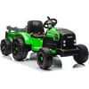 Lean Cars CH9959B Battery Operated Tractor with Trailer Light Green 24V Bērnu elektriskās automašīnas