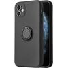 iLike Apple  IPHONE 13 PRO SILICONE RING Black Neoriģinālie Maciņi