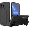 Wozinsky Apple  Phone 13 Pro Max Kickstand Case silicone case with stand Black Чехлы - альтернативные