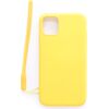 Evelatus Apple  iPhone 11 Soft Touch Silicone Case with Strap Yellow Neoriģinālie Maciņi