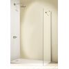 Huppe dušas siena Design elegance, 900 mm, h=2000, matēts sudrabs/caurspīdīgs stikls AP Dušas sienas