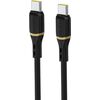 USB кабель Dudao L25C USB-C to USB-C 60W 1.0m черный Дата USB-кабели