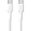 USB кабель Dudao L9C USB-C to USB-C 65W 1.0m белый Дата USB-кабели