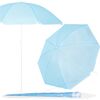 Springos Пляжный зонт BU0026, 160 см, синий, UPF50+, с чехлом Зонты от солнца и аксессуары