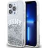 DKNY -  DKNY Liquid Glitter Arch Logo Case for iPhone 14 Pro Transparent Neoriģinālie Maciņi