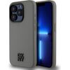 DKNY -  DKNY PU Leather Stack Logo Magsafe Case for iPhone 15 Pro Max Grey Чехлы - альтернативные