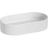 Jika izlietne Astra Oval ar keramisko izplūdes vāciņu, 530x310 mm, uz virsmas, balta Подвесные