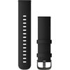 Garmin   Quick Release Bands (22 mm)
Black Leather with Brushed Slate Hardware Smart-Watch aksesuāri