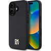 DKNY Apple  iPhone 16 Plus  PU Leather Repeat Pattern Stack Logo MagSafe Case Black Чехлы - альтернативные