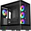 Fortron M581 (black, panoramic glass design) Datoru korpusi