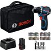 Bosch Powertools cordless drill/driver GSR 12V-32 Professional, 12Volt (blue/black, 2x Li-ion battery 2.0Ah, 36-piece accessory set, tool bag) Новинки Для дома и сада 