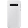 Samsung   Galaxy S10 Leather cover White Neoriģinālie Maciņi
