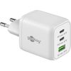 Goobay 65 W USB-C PD GaN Multiport Fast Charger Nano, White Data USB kabeļi