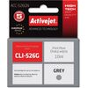 Activejet ACC-526GN Ink (replacement for Canon CLI-526G; Supreme; 10 ml; gray) Tintes printeru izejmateriāli