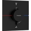 Hansgrohe termostata ShowerSelect Comfort E virsapmetuma daļa, ar 2 izejām, matēta melna Встраиваемые