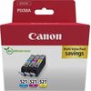 CANON CLI-521 Ink Cartridge Multipack Tintes printeru izejmateriāli