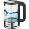 Mesko Kettle MS 1301b Electric 1850 W 1.7 L Glass 360° rotational base Black Чайники (электрические)