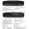 HP Renewed Grade A EliteDesk 800 G6 Desktop Mini Intel Core i5 i5-10500T 16 GB SSD 256 GB Intel UHD Graphics 630 Windows 11 Pro Atjaunoti personālie datori