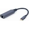 Gembird A-USB3C-LAN-01 notebook dock/port replicator USB 3.2 Gen 1 (3.1 Gen 1) Type-C Black, Grey Adapteri