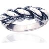Серебряное кольцо #2101992(POx-Bk), Серебро 925°, оксид (покрытие), Размер: 20, 10.4 гр. Sieviešu