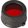 Nitecore NFR23 red color filter – compatible with 23 mm flashlight heads, double-sided mineral-coated glass lens, soft TPU frame Различные аксессуары