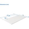 Up Up Table top L White, 1500x750x25mm (Laminated particle board) Офисные столы
