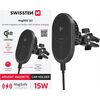 Swissten Magnetic Car Holder MagRide with Wireless Charger Qi2 15W (MagSafe compatible) Новинки Компьютерная техника