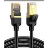 UGREEN NW107 Cable F/FTP CAT7 with 2xRJ45 plugs Uzlādes kabelis priekš 0.5m / melns Tīkla vadi