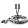 UGREEN AV104 Кабель для зарядки 2xRCA male - 2xRCA male 3m / чёрный Aудио-видео