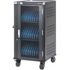 Manhattan Laptop Charging Cart/Trolley via AC Adapter (EU) 30-bay, Install device's AC Adapter (power cables) into unit, Suitable for ALL laptops (to 16"), iPads, MacBooks, Chromebooks, other portable devices, Bays 380x30x280mm, Cabinet, Lockable Telefonu lādētāji 220v