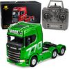 Huina Scania 770S RC kravas auto 1:18 ar LED gaismām, zaļš Радиоуправляемые Игрушки