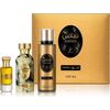 Khadlaj Nafais Sharq Dárková sada EDP 100 ml, tělový sprej 250 ml a parfémovaný olej 24 ml 100ml Dāvanu komplekti
