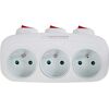 Esperanza ELK307W Electrical Splitter 3 sockets switch White Telefonu lādētāji 220v